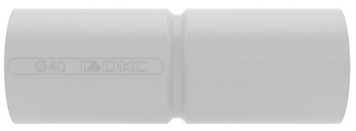 Муфта труба-труба с ограничителем ПВХ DKC Express Д=40 IP40 серый картинка